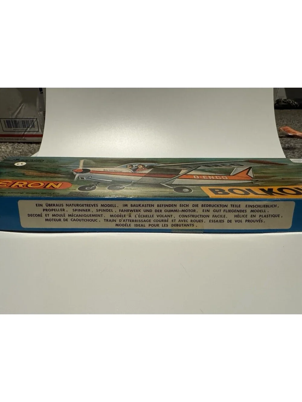 Veron Bolkow Jr Kwik-Fix Flying Scale Model Kit Balsa Wood Keil Kraft England